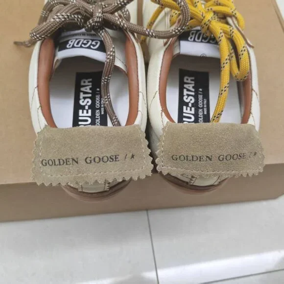 Golden Goose Cream and Yellow Loafers - Picture 5 of 6